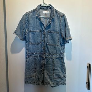 Mngo denim romper